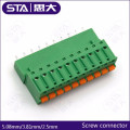 2.5mm 2.54mm 3.81mm 5.08mm phoenix dinkle Deca pcb spring pluggable termianl block connector